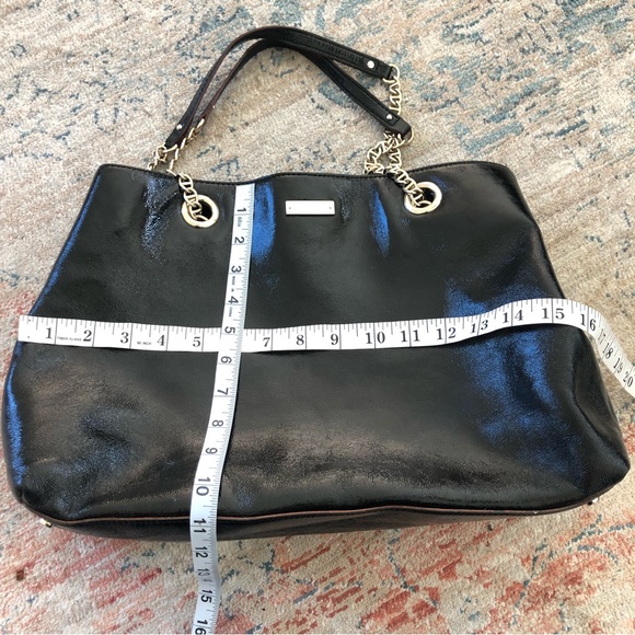 ♠️ Kate spade New York ♠️ large black patent leather handbag - Picture 15 of 17